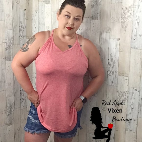 Heathered Colored Halter Tank Size XLarge - Picture 2 of 2